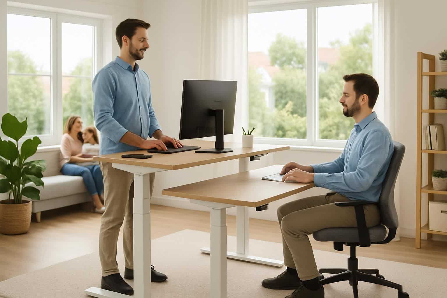 découvrez comment un bureau assis-debout peut protéger votre dos et améliorer votre posture au quotidien pour une santé optimale.